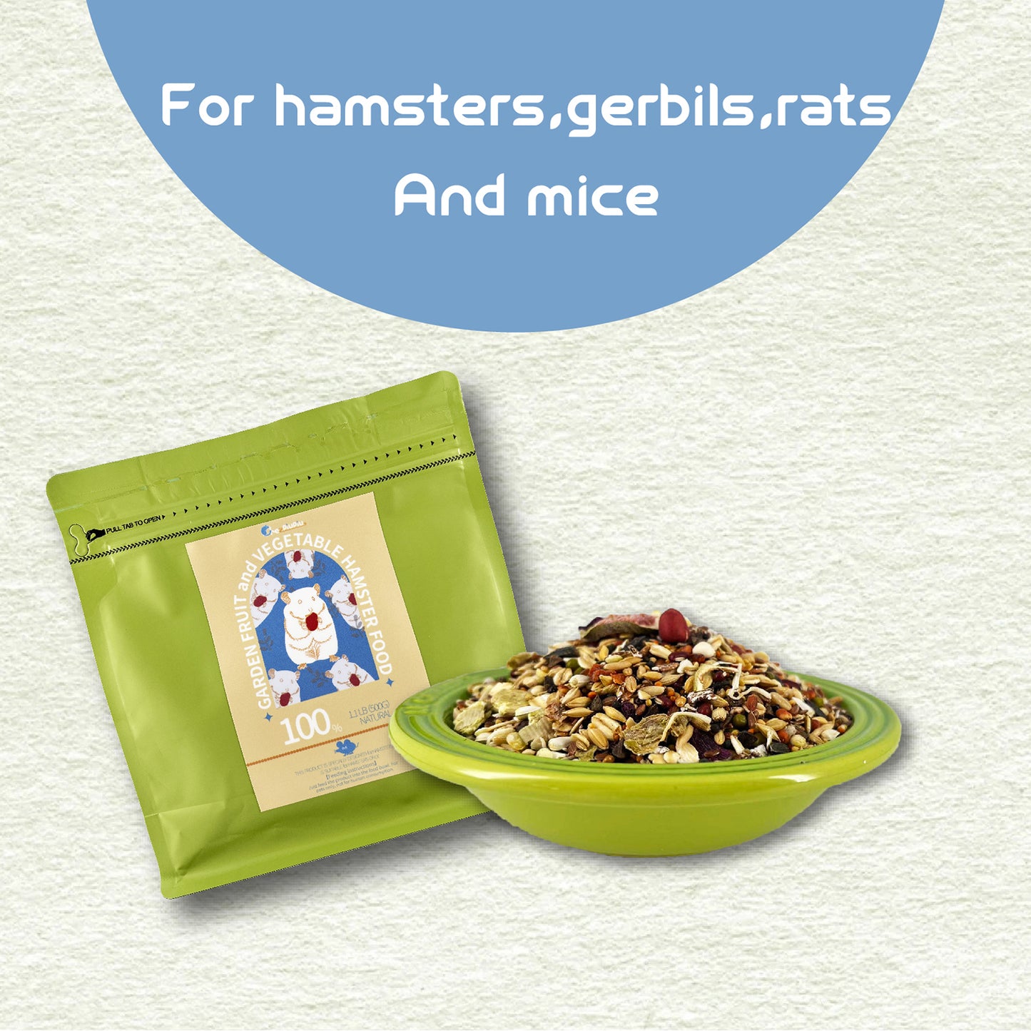 Natural Garden Fruit and Vegetable Hamster Food